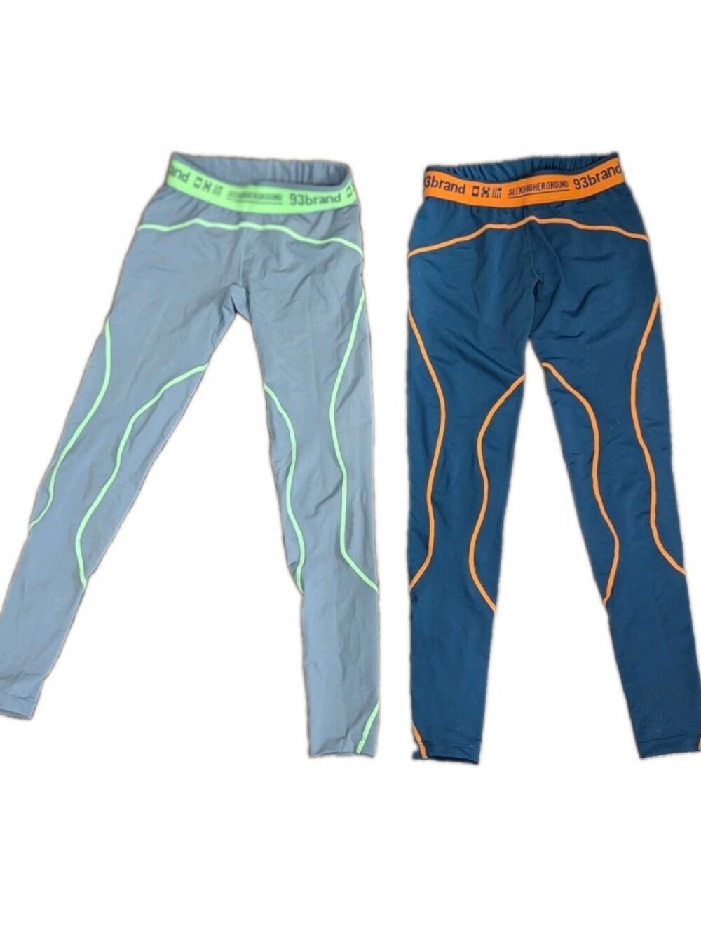 93brand Seek Higher Ground BJJ Grappling Spats Lot Workout Leggings S/M